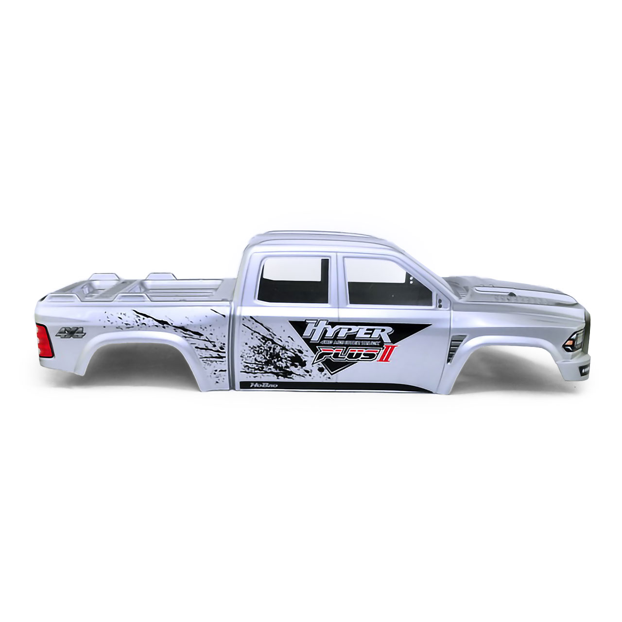 HoBao MT Plus II Printed Body Shell- Silver White 94111SV
