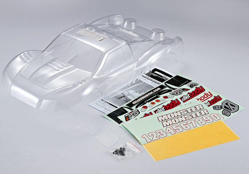 Killerbody SCT "Monster" 1:10 klare Karosserie + Decal