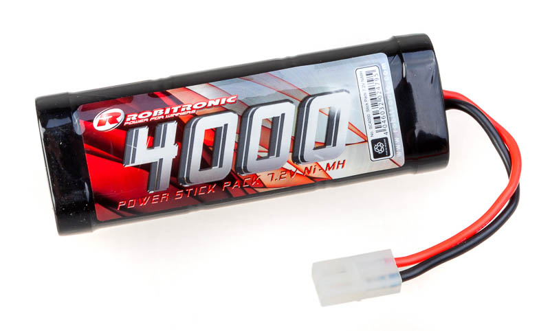 Robitronic SC4000 NiMH Akku 4000mAh 7,2V Stick Pack Tamiya Stecker