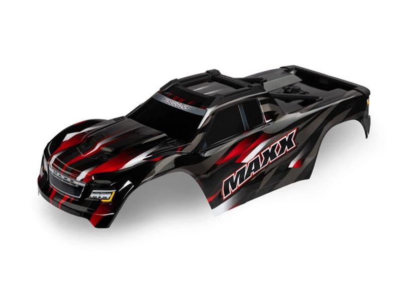 Traxxas Karo Wide-Maxx rot lackiert + Decal Sheet 8918R