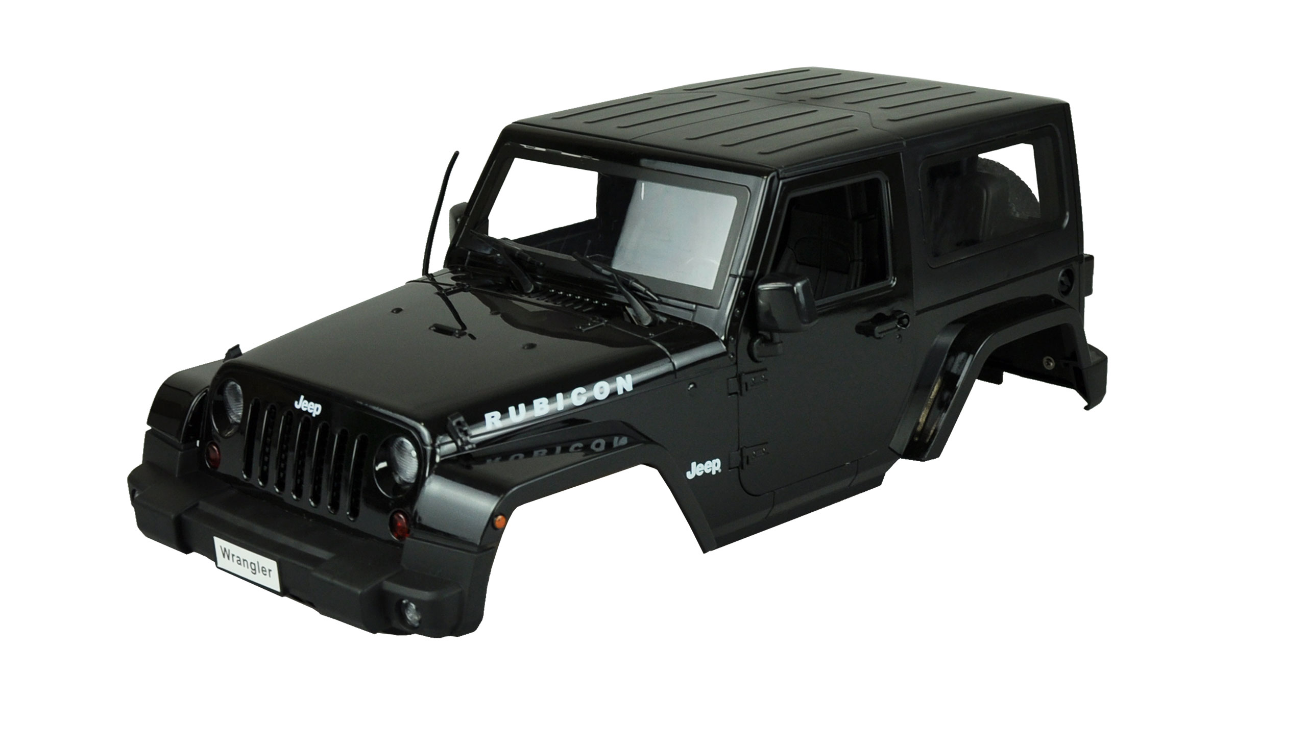 Amewi Wrangler Geländewagen Scale Karosserie schwarz 1/10 ABS Kunststoff 10004