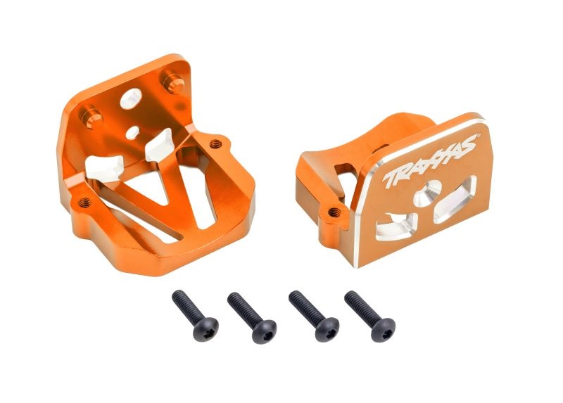 Traxxas Motorhalter v/h Alu orange X-Maxx, XRT 7760-ORNG