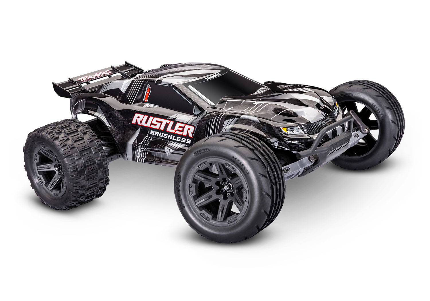 Traxxas Rustler 2WD VX3 Brushless Stadium Truck 1/10 Schwarz 37454-4 - Abbildung 1
