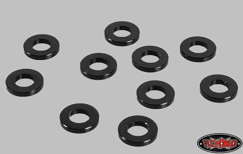 RC4WD 1mm Black Spacer with M3 Hole (10) Z-S0809