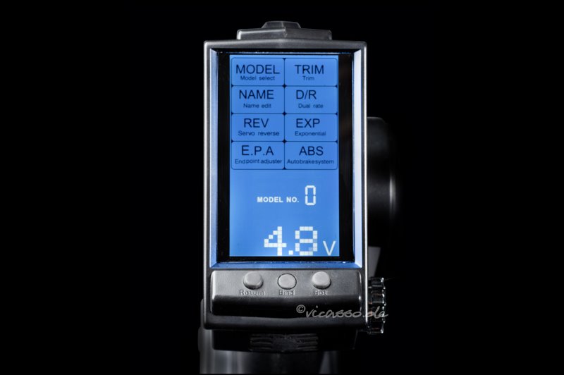 Absima 3-Kanal Display Fernsteuerung CR3P 2,4 GHz inkl. waterproof Empfänger 2000002 - Abbildung 2