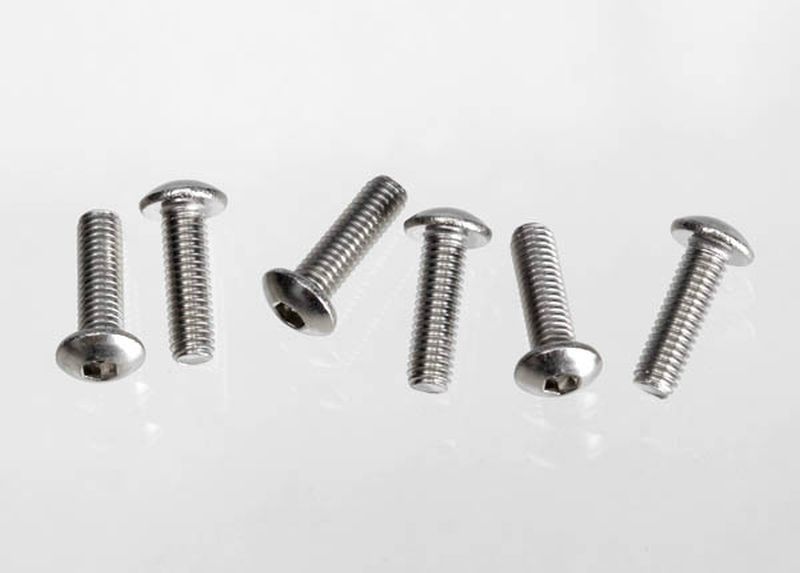 Traxxas Schrauben, 3X10 BUTTON-HEAD MACHI 2577X
