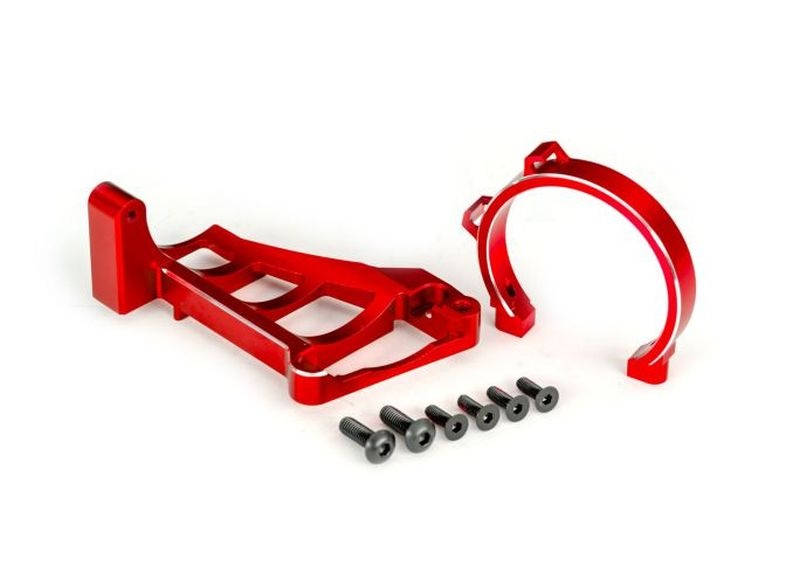 Traxxas Motorhalter rot Alu für TRX3483 Maxx Slash 10262-RED