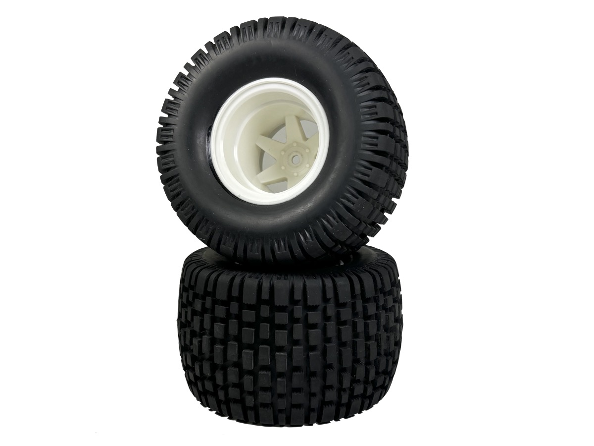 Absima 1:10 Räderset "Monster Block Balloon Wheels" weiß (2) 2500028