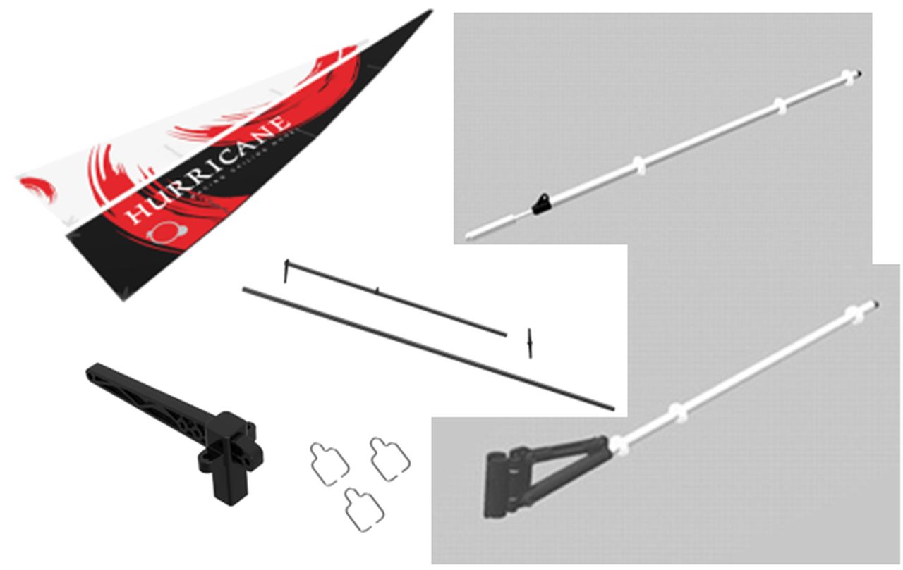 Modster Segel und Mast Set SR100 Hurricane MD11535