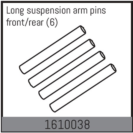 Absima Long suspension arm pins front/rear (6 Pcs.) 1610038
