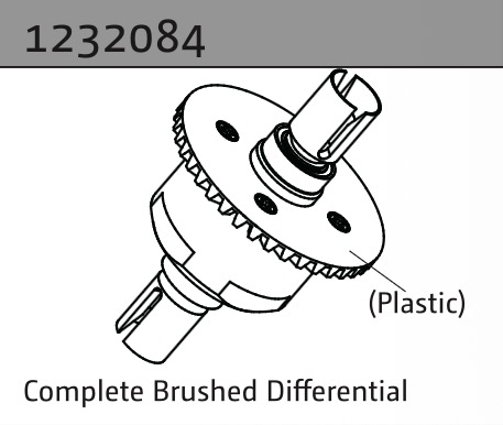 Absima Komplettes Brushed Differential 1232084