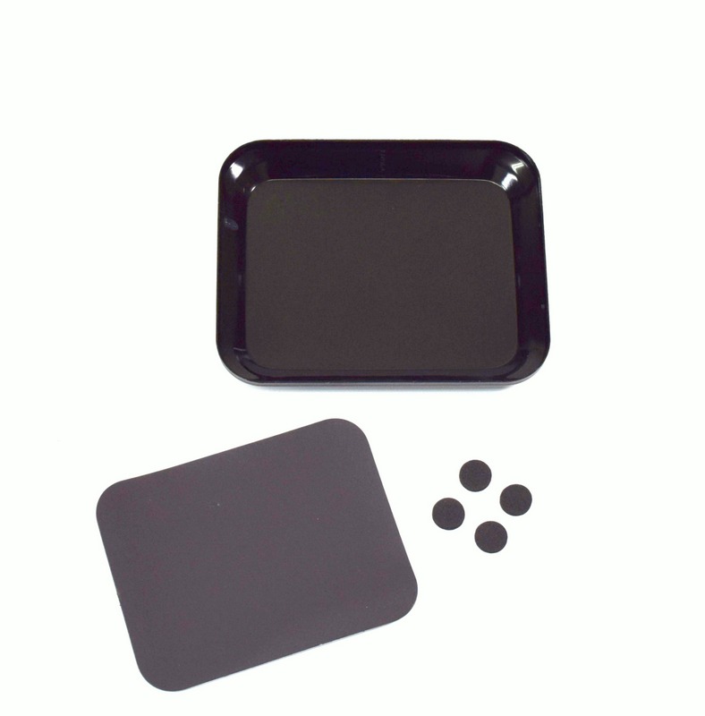 Absima Aluschale mit Magnetplatte schwarz  3000061 - Abbildung 1