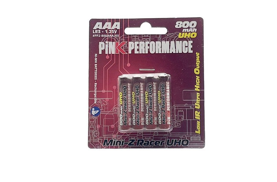 Pink Performance Akku R3-AAA Ni-Mh 800Mah (4) UHO PP2-800AAA-HV - Abbildung 1