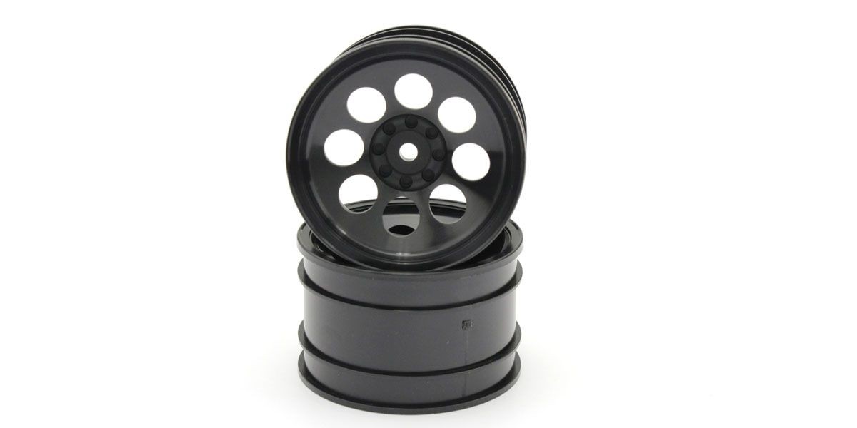 Kyosho Felgen 8 Loecher 50mm. (2) Turbo Optima - Schwarz OTH245BK