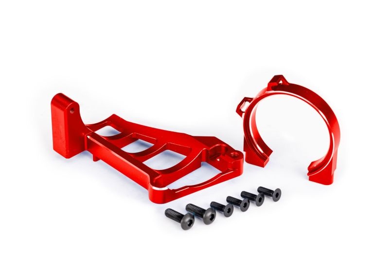Traxxas Motorhalter Alu rot für TRX3461 Maxx, Hoss, Stampede 4x4 V2 10261-RED