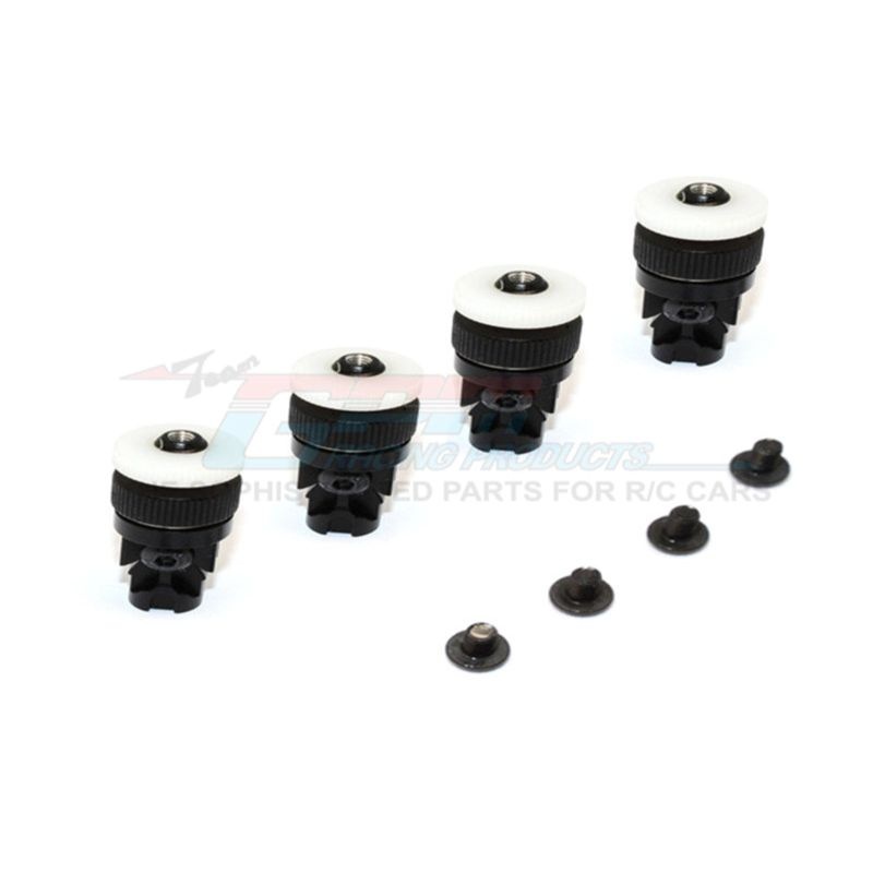 GPM Magnet-Karosserie-Halter-Set schwarz Tamiya CC01 Unimog CC201FR/UMBK