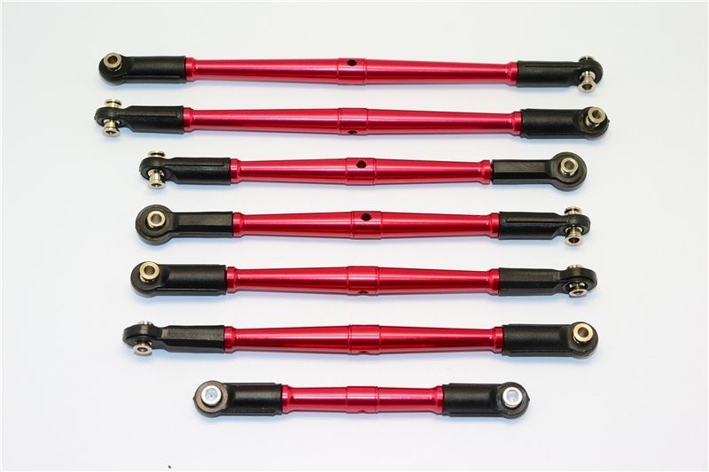 GPM Alu Gewindestangen mit Kugelpfannen Set rot (7 Stk.) ARRMA Nero 6s MAN160RBEBK