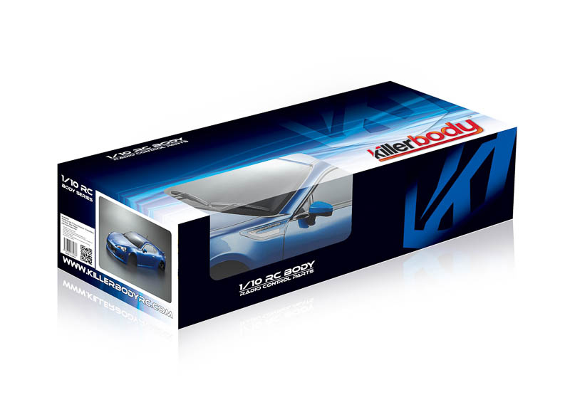 KB48576 Subaru BRZ Karosserie Blau lackiert 195mm RTU