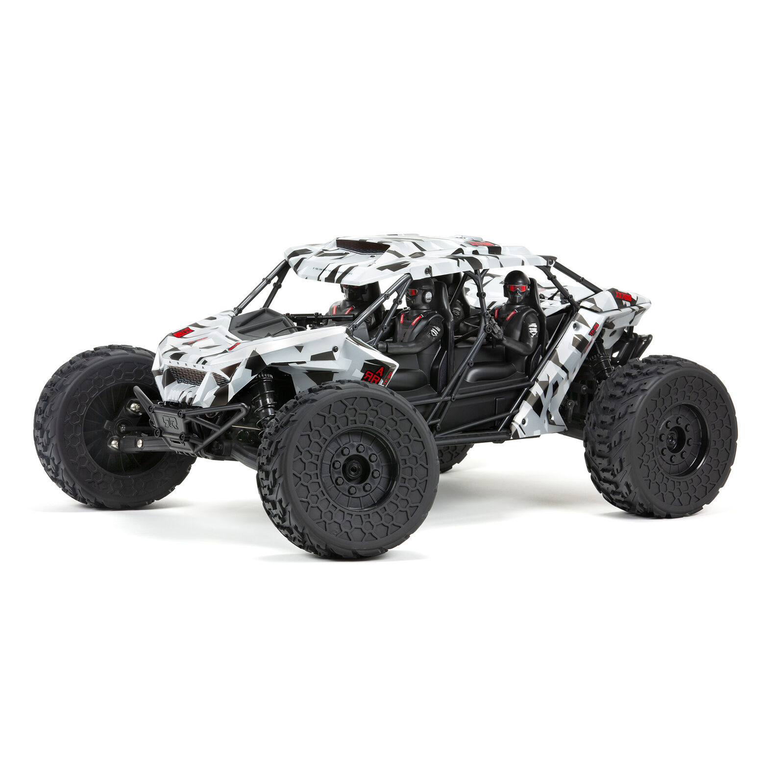 ARRMA 1/7 FIRETEAM 6S 4WD BLX Speed Assault Vehicle RTR, White ARA7618T2