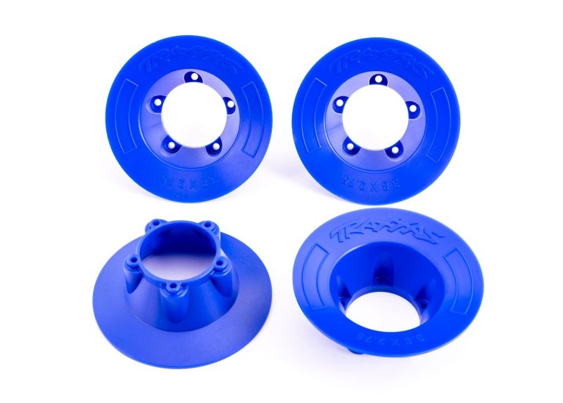 Traxxas Felgen-Abdeckung blau (4)  für 9572 Felgen 9569X