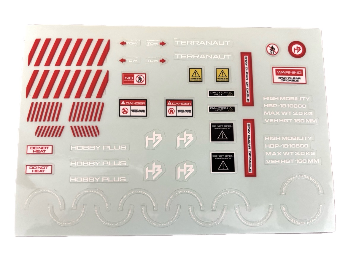Hobby Plus Terranaut decal sheet 240594