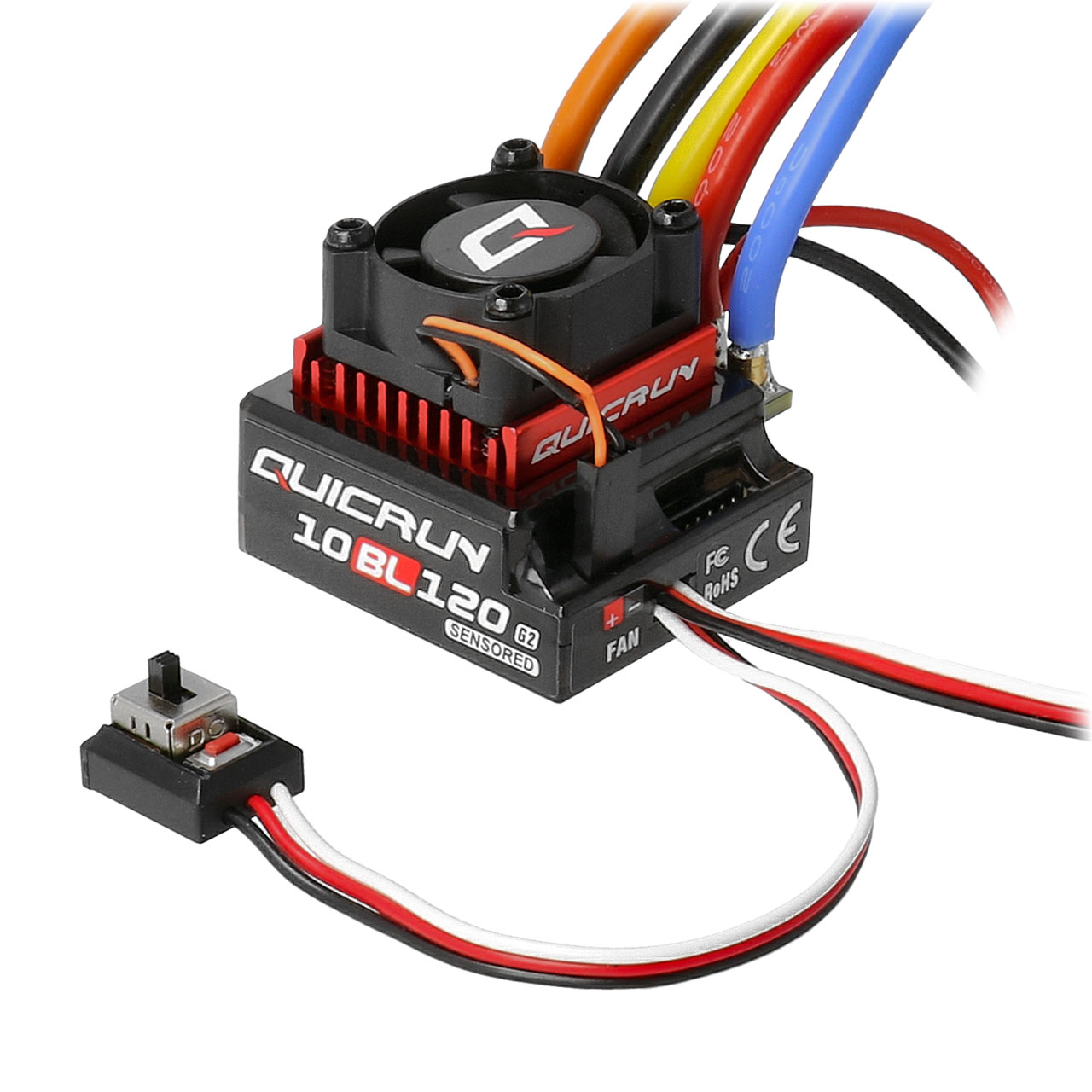 Hobbywing QuicRun 10BL120 G2 120A Sensored Regler 2-3s 30125002