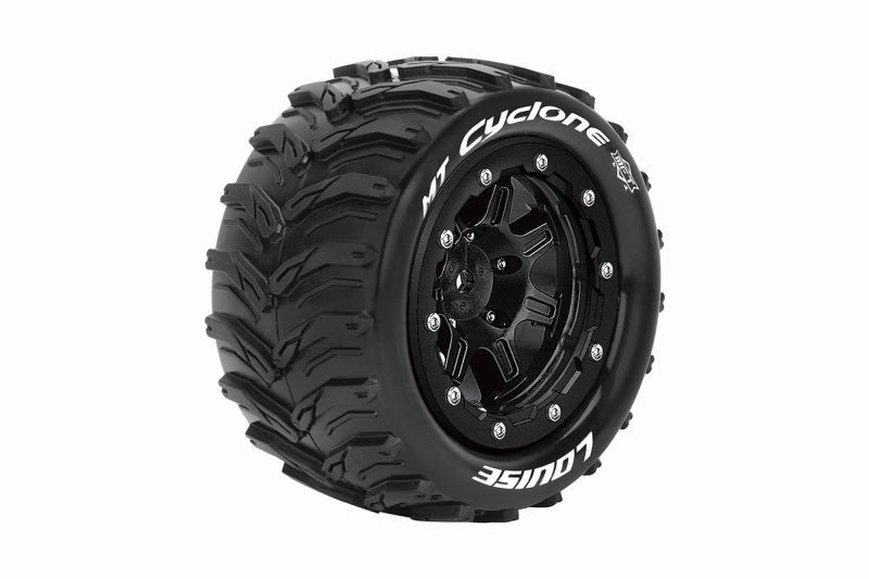 Louise MFT MT-CYCLONE 2.8 1/10 soft Felge schwarz (2) 17mm TRAXXAS MAXX, HPI / 1/2Z Offset / L-T3331SB