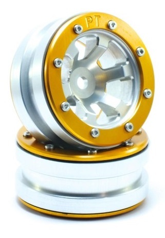 Metsafil Beadlock Wheels PT- Claw Silber/Gold 1.9 (2 St.) MT0060SGO
