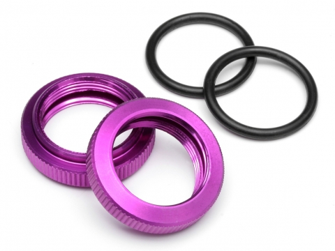HPI Dämpfermutter 20mm (Lila/2 St) 86446