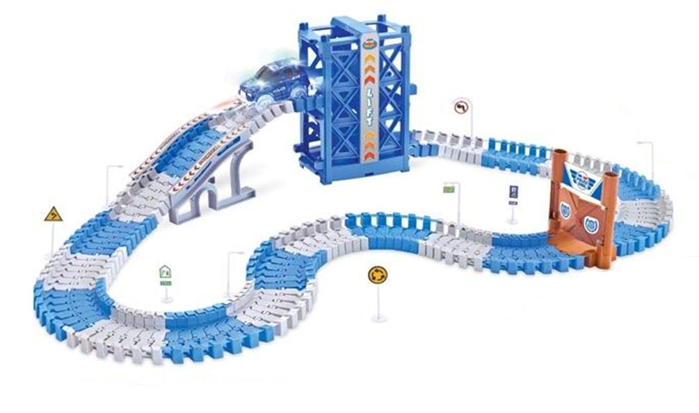 Amewi Magic Traxx Polizei mit Lift 133-teilig mit Polizeifahrzeug 100662