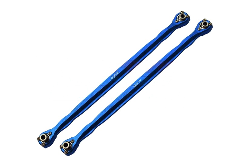 GPM Alu 6061-T6 FRONT STEERING ROD-2PC SET Traxxas X-MAXX blau