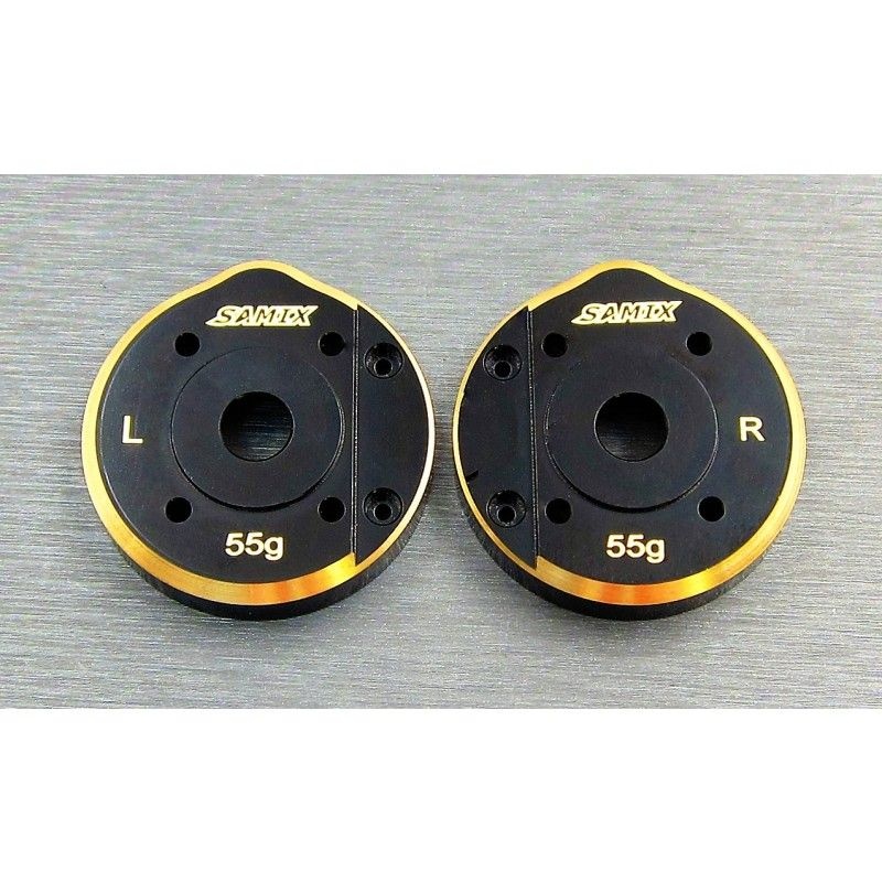 SAMIX Messing Portalabdeckung 55g l/r für Axial SCX10-3 SCX3-4012A