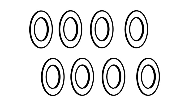 Amewi Shim Scheiben Metall 8x5,1x0,2 (8St.) 17223069 - Abbildung 1