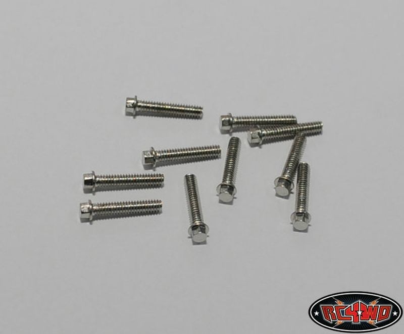 RC4WD Miniature Scale Hex Bolts  (M2 x 10mm) (Silver) Z-S0622