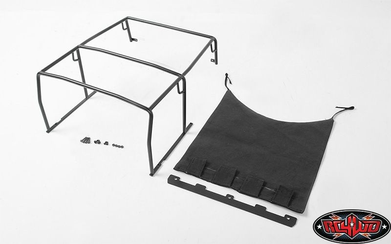 Tube Roll Bar with Fabric Shade for RC4WD Gelande II Cruiser VVV-C0221