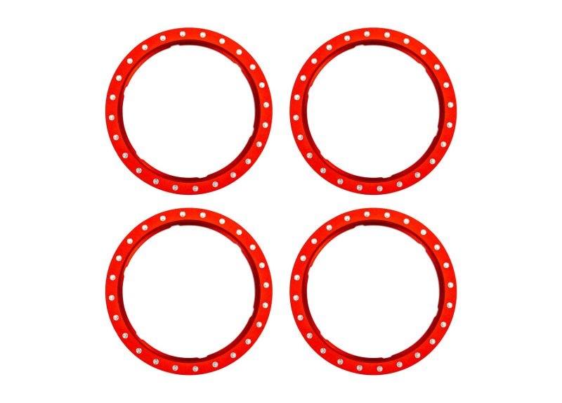 Traxxas Pro Scale Beadlock Ringe Aluminium rot (4)  10276-RED
