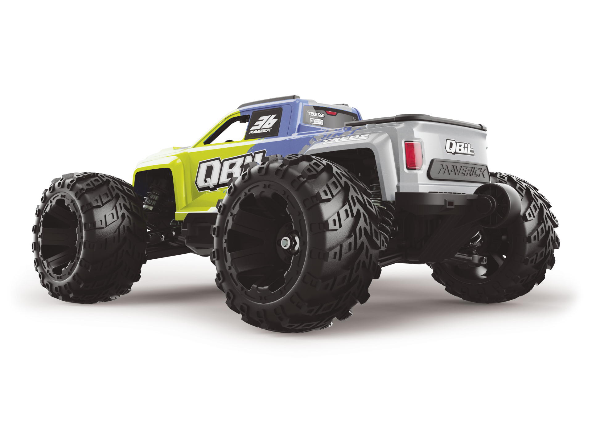 Maverick QBit MT Pro 1/16 4WD Brushless 3S Monstertruck Gelb 151002 - Abbildung 3