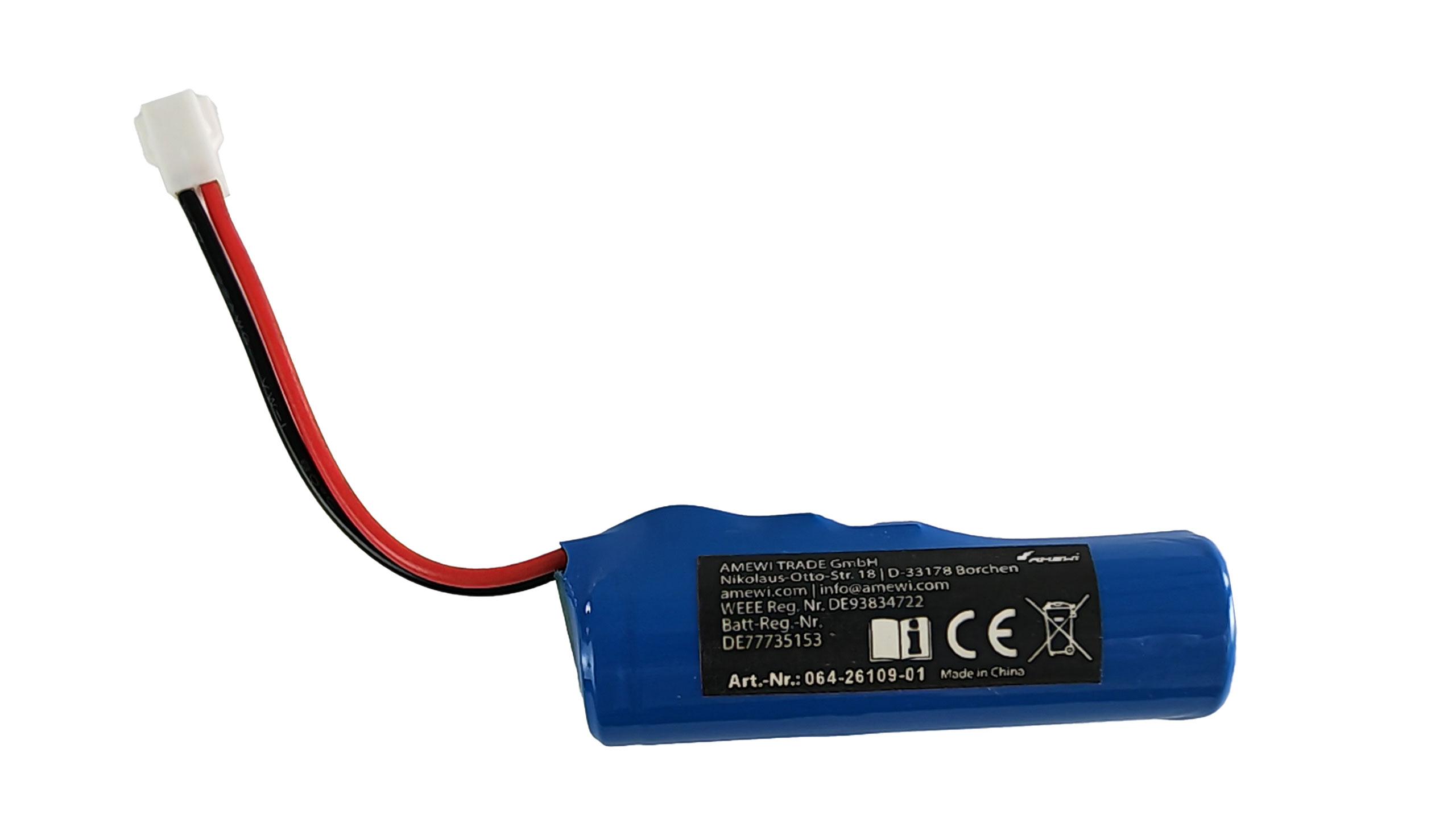 Amewi Li-Ion Akku 1S 3,7V 600mAh, Molex 26109-01