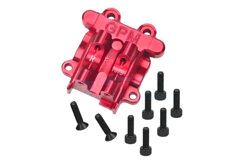 GPM Differentialabdeckung 7075-T6 Aluminium hinten rot für ARRMA 1/18 Granite 4WD MGG013R