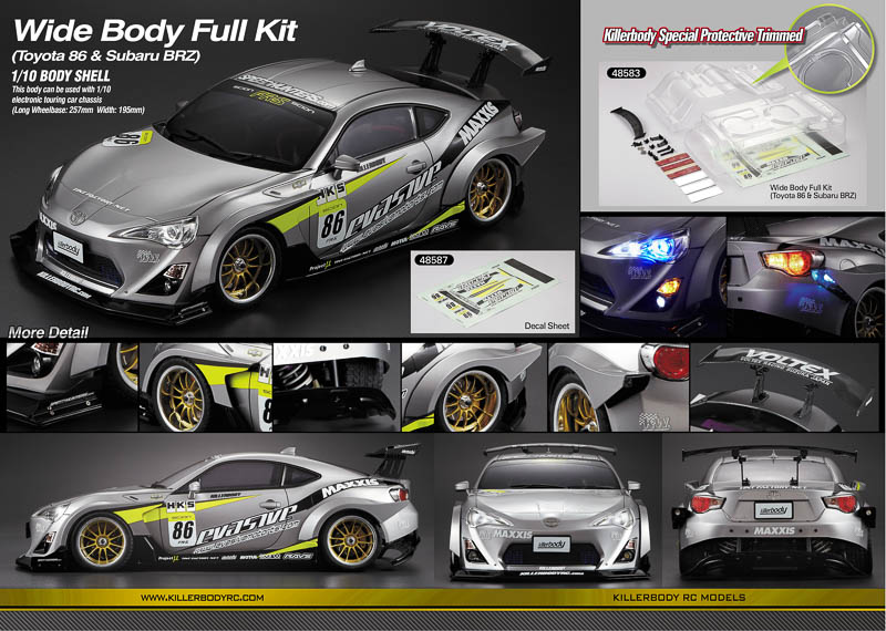 KB48583 Karosserieverbreiterung Type 2 für Toyota 86 & Subaru BRZ
