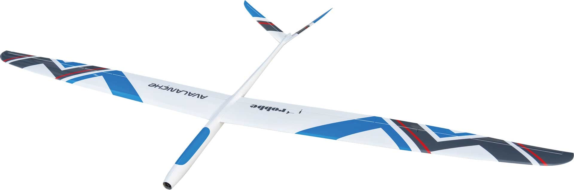 Robbe Avalanche ARF Voll-CFK 2,8m Elektro Segler, Voll-Carbon, weiß-blau 2708