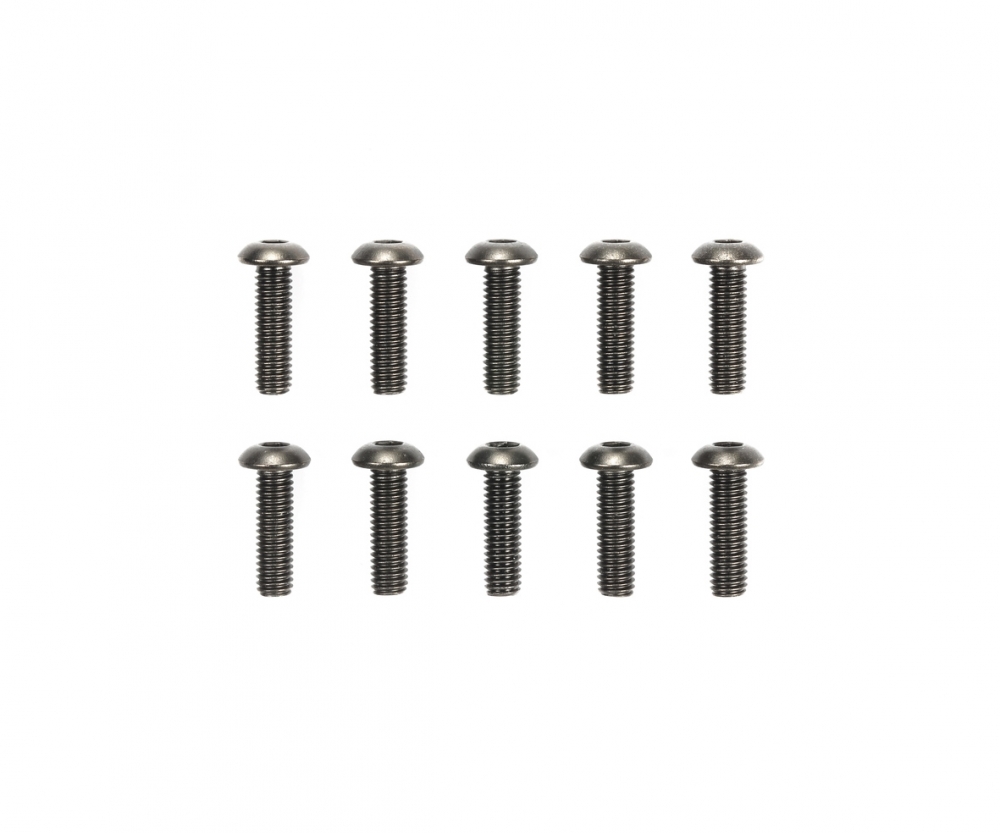 Tamiya 51628 3x10mm 6-Kantkopf Schraube Stahl (10) 300051628