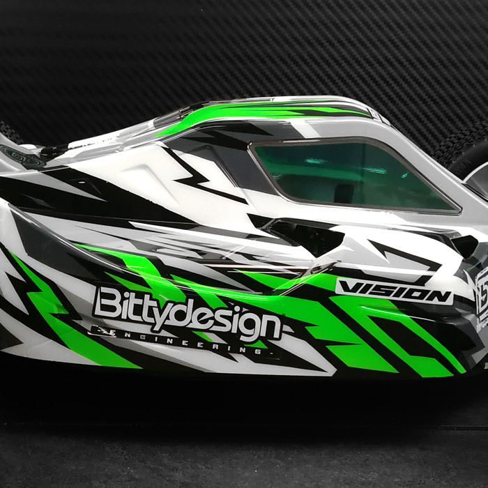Bittydesign Body VISION 1/8 Buggy Kyosho MP10e Clear Pre-cut BDVIS-KYOMP10E
