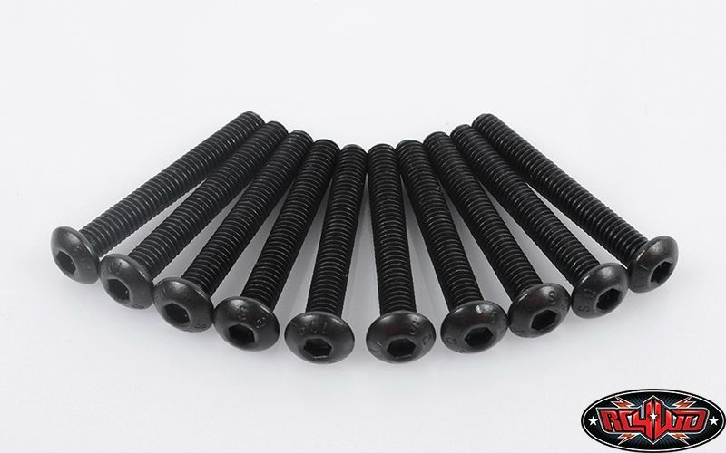 RC4WD Steel Button Head Cap Screws M4 x 30mm (10) Z-S1392