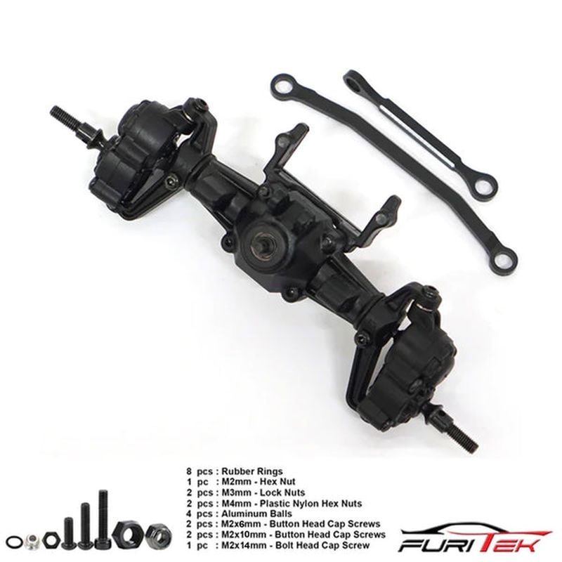 FURITEK FRONT AXLE ASSEMBLY ALU STEERING LINK CAYMAN PRO 4X4+6X6S Cayman Pro Parts FUR-2319