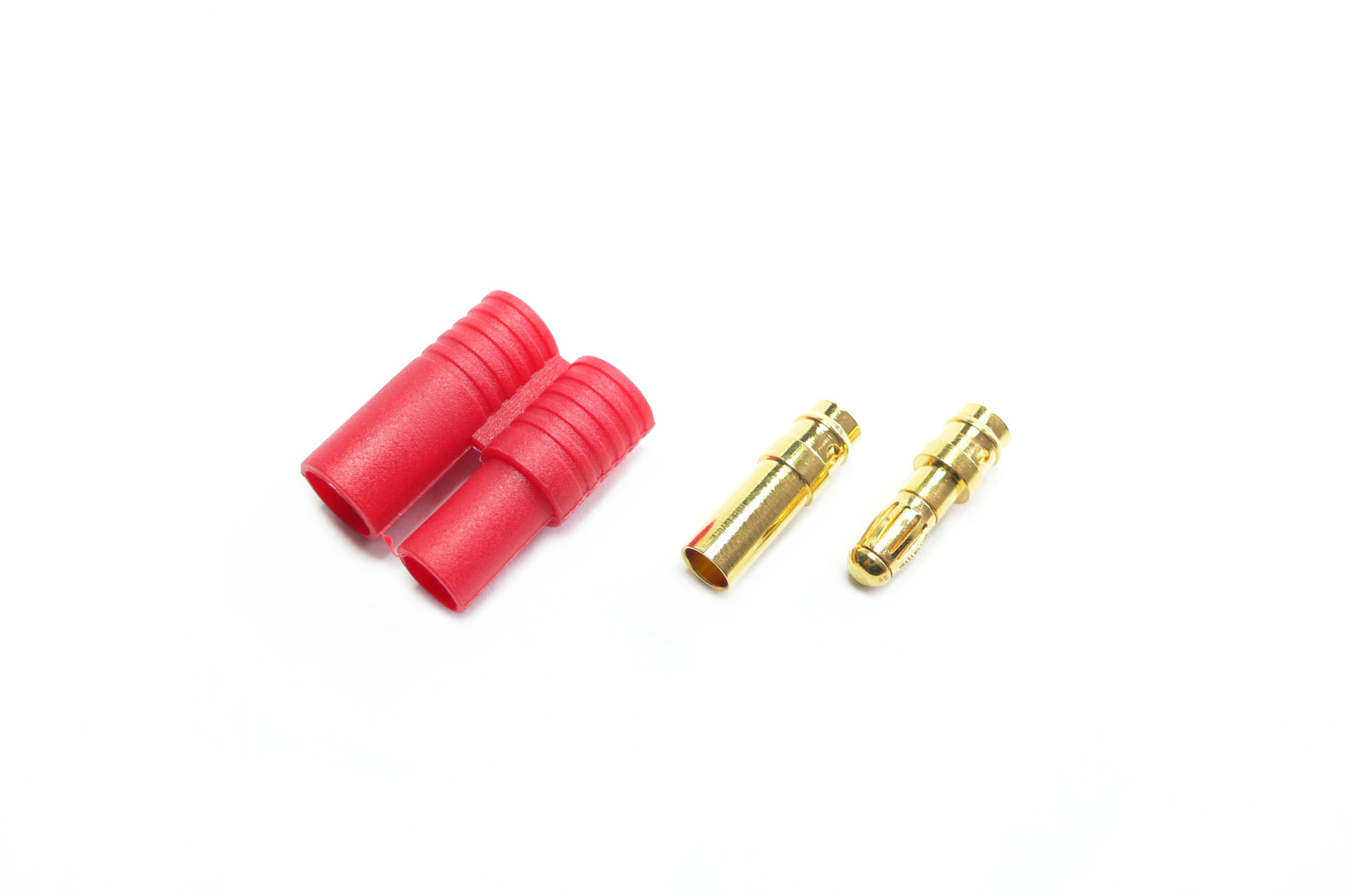 3,5mm Goldkontakt Stecker m. Gehäuse Goldstecker Goldverbinder Steckverbinder lose - Abbildung 1
