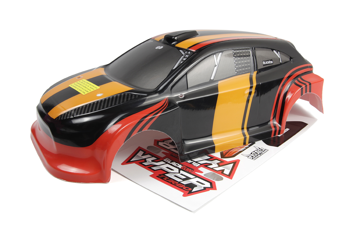 Blackzon Vyper RX Karosserie lackiert - Rot/Orange 540288