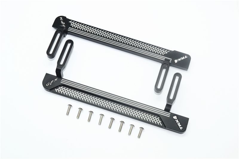 GPM Alu Trittbrett seitlich (Muster A) schwarz Traxxas Traxxas4