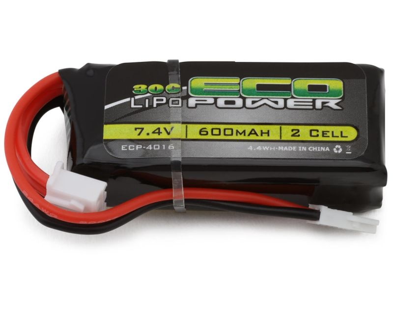 EcoPower 2S 30C LiPo Battery mit Molex Stecker (7.4V/600mAh) ECP-4016
