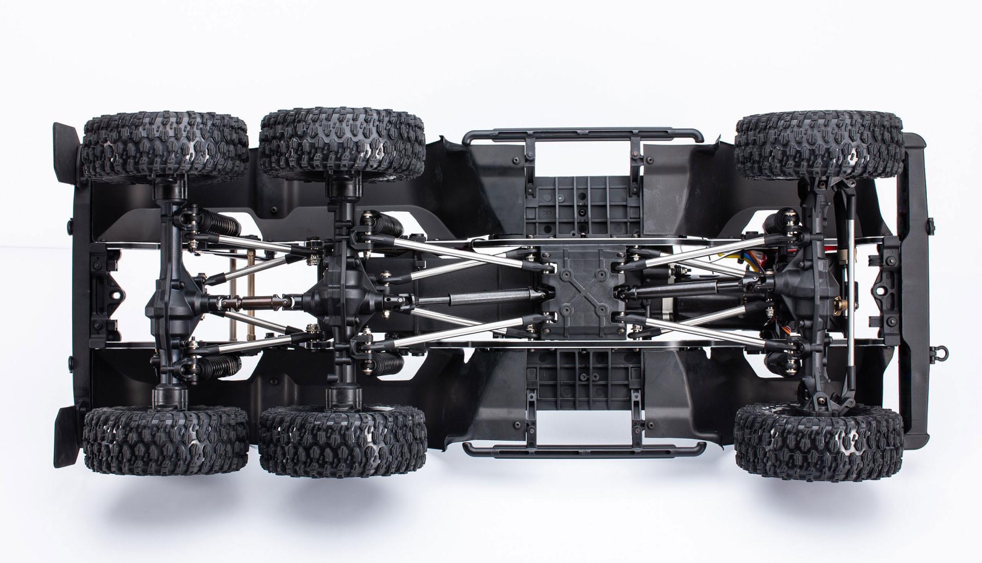 Amewi AMXRock RCX10.3B Scale Crawler 6x6 Pick-Up 1:10 ARTR schwarz (Basis Version) 22556